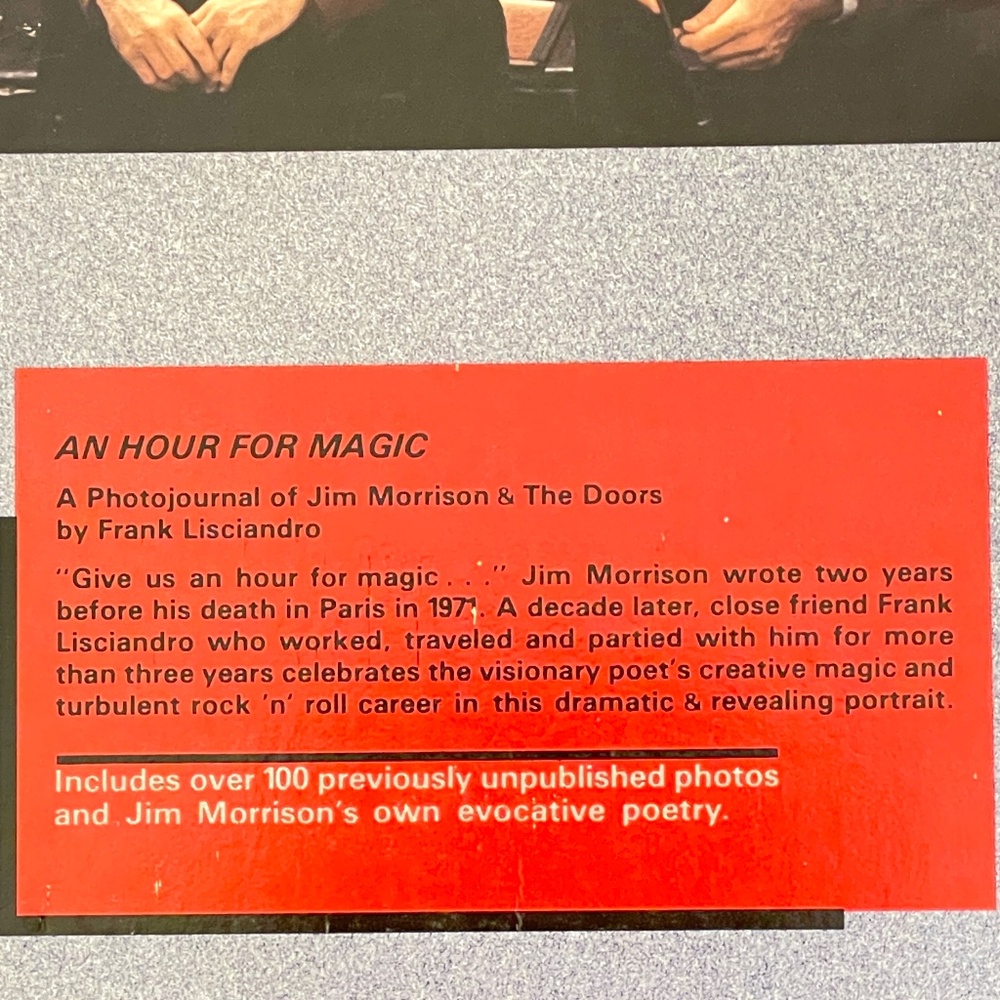 Jim Morrison An Hour for Magic A Photojournal by Frank Lisciandro Book - Picture 10 of 12